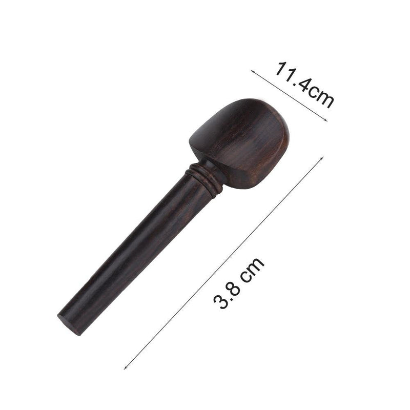 [AUSTRALIA] - 4 Pcs Cello Tuning Pegs, Ebony Wood No Hole Cello Peg for 4/4 Cello 