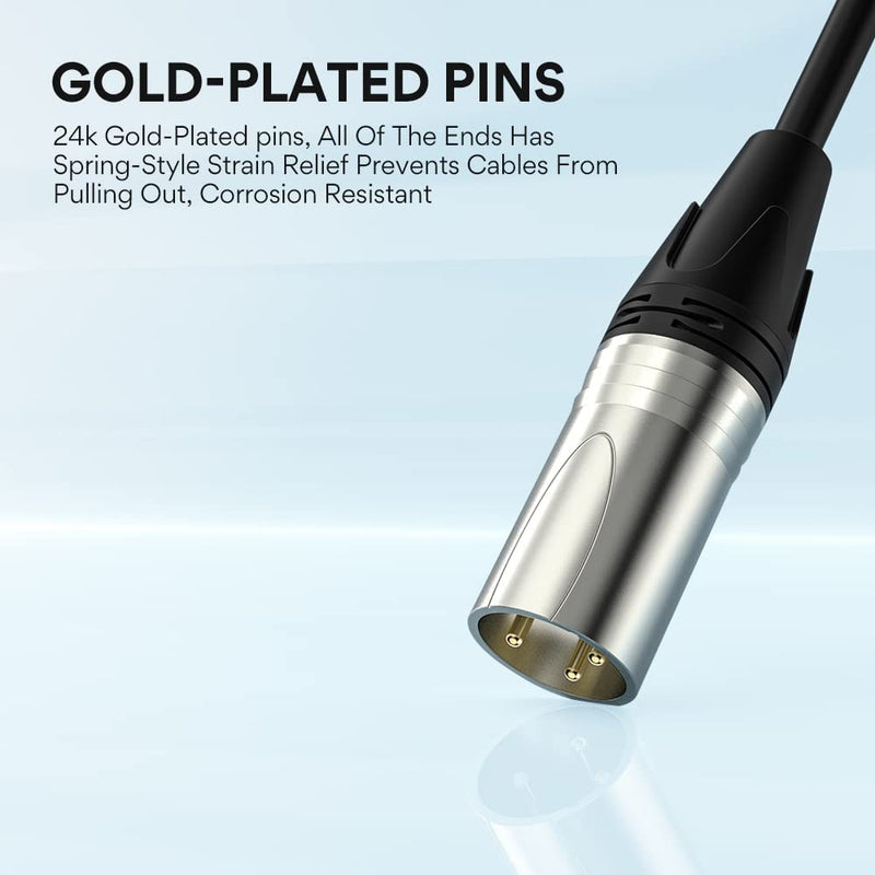 MAONO 6FT XLR Microphone Cable Premium XLR Male to Female Mic Audio Cord with Balanced 3 PIN Connector,Speaker Cable Mic Wire PD100X,200X,300X,400X Microphones, Audio Mixer