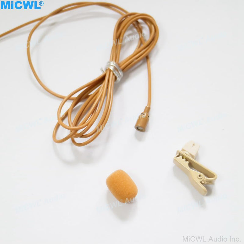 [AUSTRALIA] - Tan Mini Lapel Lavalier Microphone for Sennheiser EW G3 G4 G5 Wireless Pocket System 3.5mm Lock Jack 