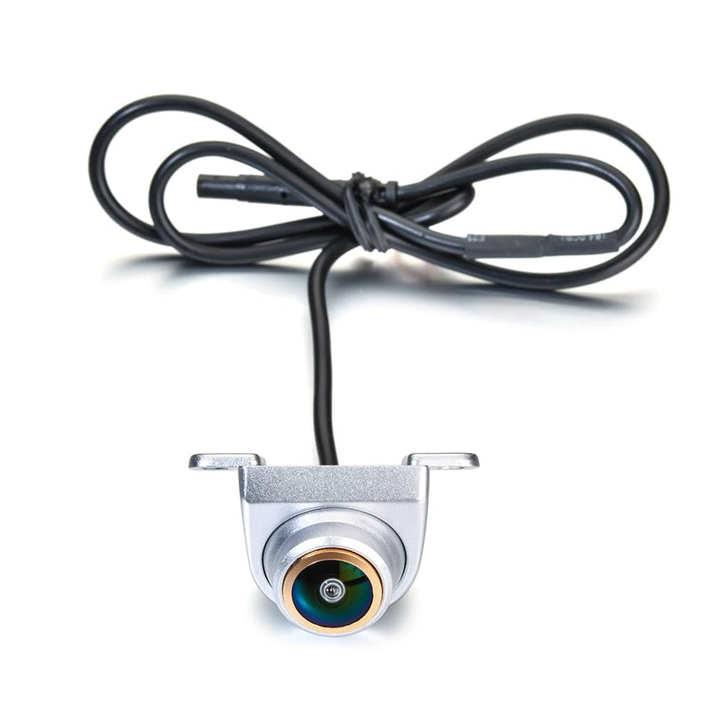 Car Backup/Front View Camera Adjustable Fisheye Lens Cam AHD 720P/CVBS & Vehicle Camera for Cars SUVs Pickups Trucks RVs 170° Wide View Angle Night Vision & Silver Car Rear View Camera