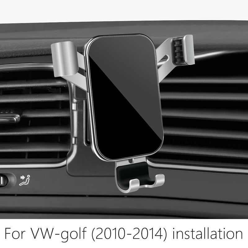 Car Phone Holder for Volkswagen Golf 2010 2011 2012 2013 2014 and VW Golf GTI 2010-2014 Auto Interior Accessories Best Cell Phones Mount Cellphone Mobile Cradle Charging Navigation Screen Stand for 2010-2014 VW Golf & VW Golf GTI