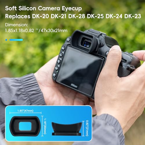 Extended D750 D7500 D7200 D5600 D5500 D5300 D5200 D5100 D3500 D3300 Eye Cup 0.3 Ounces