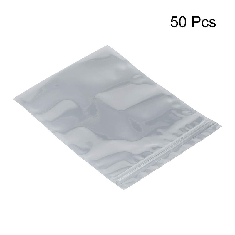 uxcell Anti Static Resealable Shielding Bag, 150x200mm/6x8 inch, Protective Antistatic Bag, for Store HDD SSD RAM Laptop Hard Drives Memory Card, Electronic Devices, 50pcs