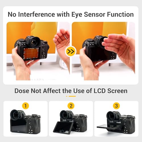 Extended Round DK-29 Eyecup + Camera Hand Wrist Strap: Extended Round Soft Silicon Eye Cup Z6III Z5II Z7II Z6II DK-29 Eyecup with Upgraded Quick Release Soft Neoprene Camera Hand Wrist Grip Strap