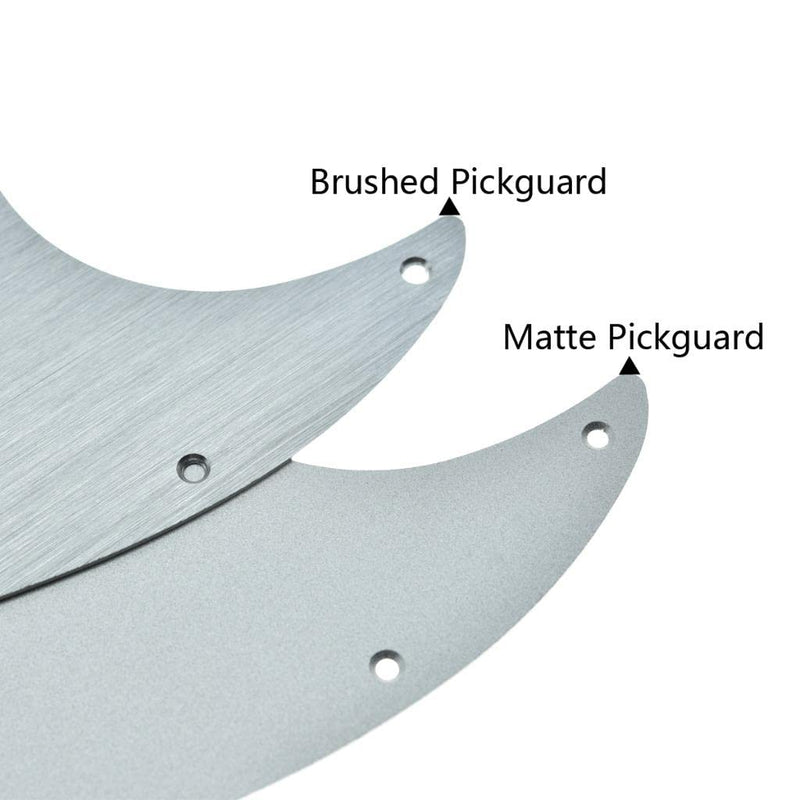 Dopro 11 Hole Matte Aluminum Strat SSS Pickguard Metal Anodized ST Pick Guard Scratch Plate for USA/Mexico ST/Strat Matte Silver
