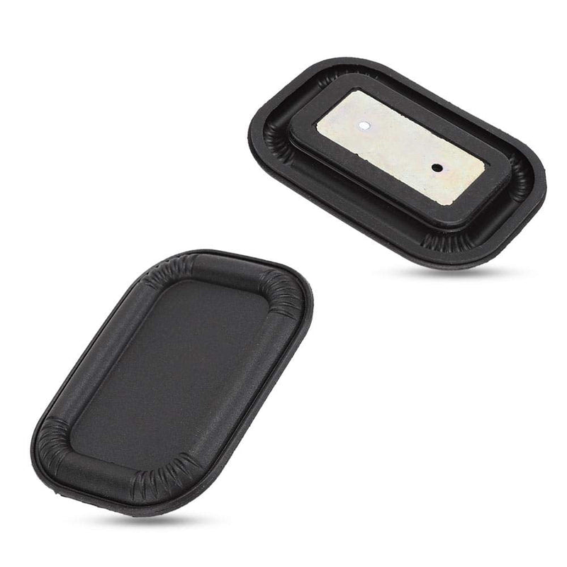 Bass Speaker Passive Radiator, Auxiliary Bass Rubber Vibration Plate Oval for Use in a Closed Cabinet to Enhance the Bass Performance of the Speaker(Black) Black