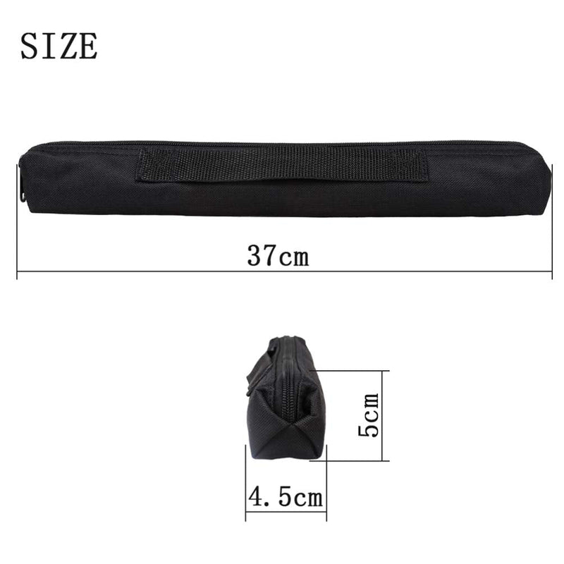 Flute Case Carrying Bag Waterproof Portable Mini Saxophone Bag Lightweight Handbag for Music Instrument Black