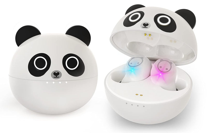 Panda Earbuds for Kids,Cute Cartoon Design Bluetooth Earbuds for Kids