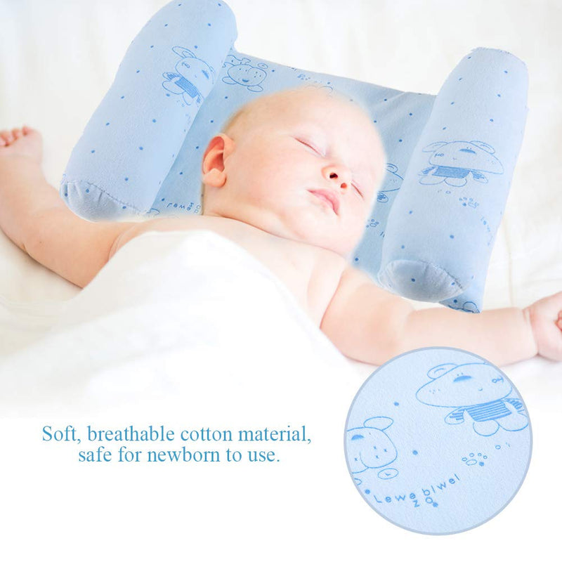 [AUSTRALIA] - aqxreight Pillow Roll Cotton Inf Sleep Flat Pillow for Newborns. Our Newborn Pillow Helps Adjust Babies. Pillow Roll Pillow Pillow Sleeping Pillow Inf Pillow Blue 