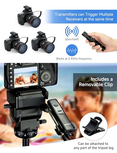 PROfezzion 164ft Remote Shutter Release Wireless for Select Canon Cameras For Canon RS-80N3
