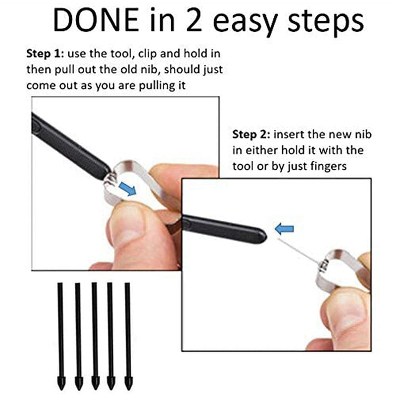 SLAUNT Note 20 S Pen Replacement Stylus Pen Compatible with Galaxy Note 20 Note 20 Ultra 5G S Pen (NO Bluetooth) +Tips/Nibs+Eject Pin (White) White