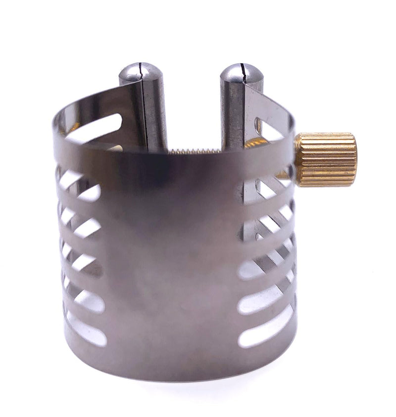 Stainless Steel Ligature Fastener for Alto Saxophone Sax Mouthpieces One Screws Adjustment Silver Plated