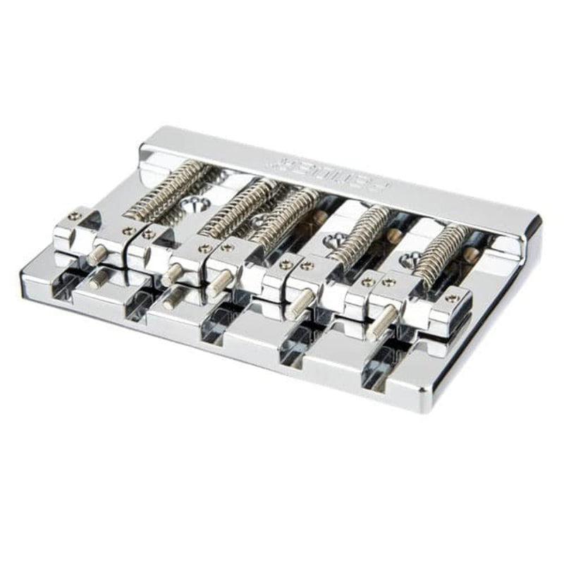 Fender HiMass 5-String Bass Narrow Bridge Assembly with Brass Saddles - Chrome