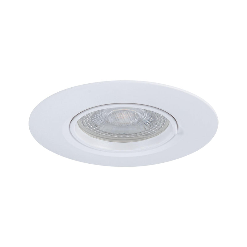 Paulmann 92112 Recessed Light Set of 3 Rigid Round 90 mm GU10 Max. 3 x 10 W 230 V White Recessed Lamp