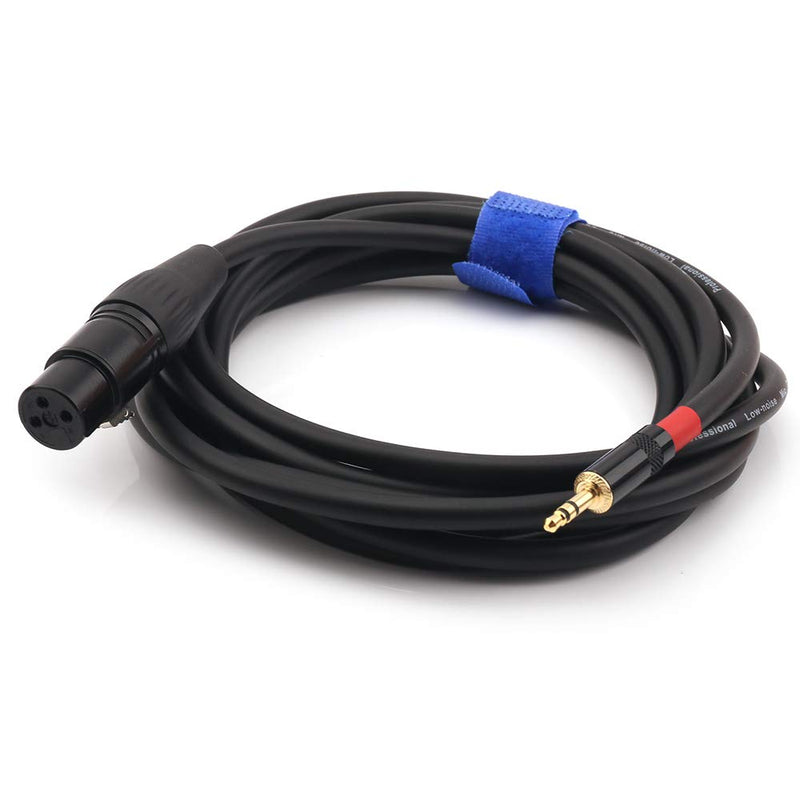 NANYI 3.5mm (1/8 Inch) TRS Stereo Male to XLR Female Interconnect Audio Microphone Cable, Suitable for iPod, Mobile Phone, Active Speakers, Stage, DJ, Studio Audio Console, (10M(32FT)) 10M(32FT)