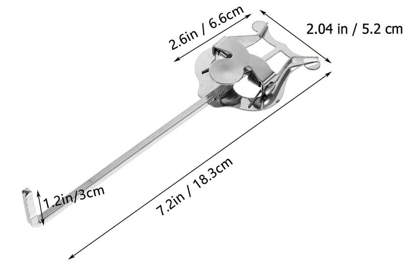 Trumpet/Horn Marching Clamp-on Lyre Metal Plating Sheet Music Clip for Musical Instrument Accssories