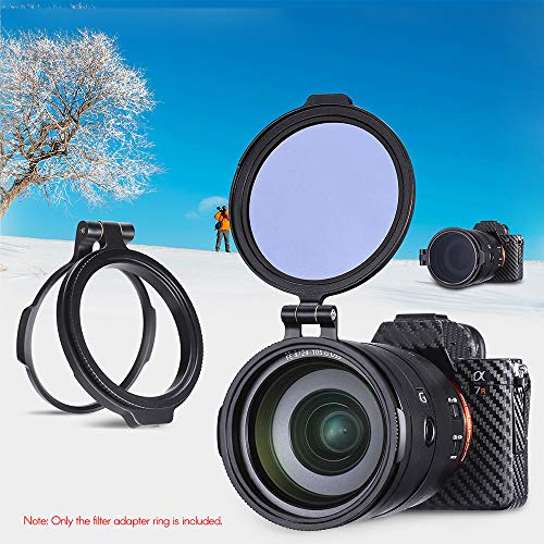 Andoer R-72 72mm Rapid Filter System Camera Lens ND Filter Metal Adapter Ring Compatible with Canon Nikon Sony Olympus DSLR Cameras
