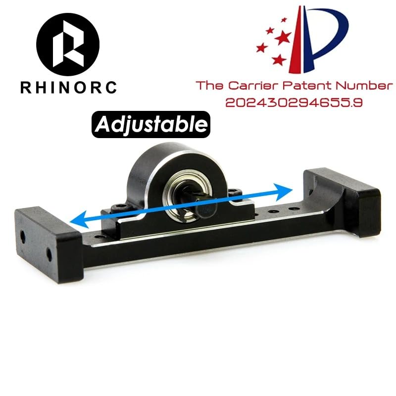 [AUSTRALIA] - RhinoRC Hanger Beam,RC Holder Bridge,Metal Extend Driveshaft Axle for 1/10 Axial SCX10 Crawler Trucks Bridge Device Upgrade Parts(Adjustable V2) Adjustable V2 Kit 