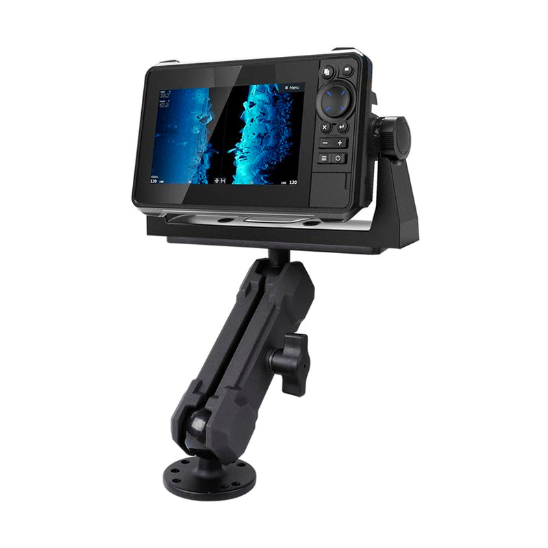 Aluminum Alloy Fish Finder Mount with C Size 1.5" / 38mm Ball | 5.9" Arm Marine Electronic Mount Compatible with Garmin,Humminbird, Lowrance and More
