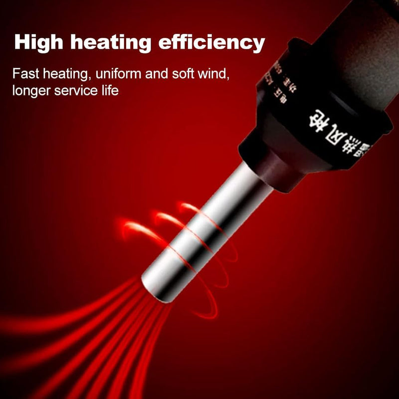 DEWIN Hot Air Gun, Hot Air Welder 220 V 450 W LCD Adjustable Electronic Heat Gun Desoldering Soldering Station IC SMD BGA