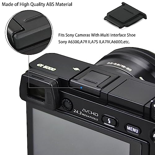 Viewfinder Eyecup Eye Cup FDA-EP19 for Sony Alpha A7R V A7RV A7R5 A7 IV A7M4 A7IV A1 & A7S III A7SIII A7S3 ILCE-7SM3, PCTC Replaces Sony FDA-EP19 Eyecup & Hot Shoe Cover (2+1 Pack)