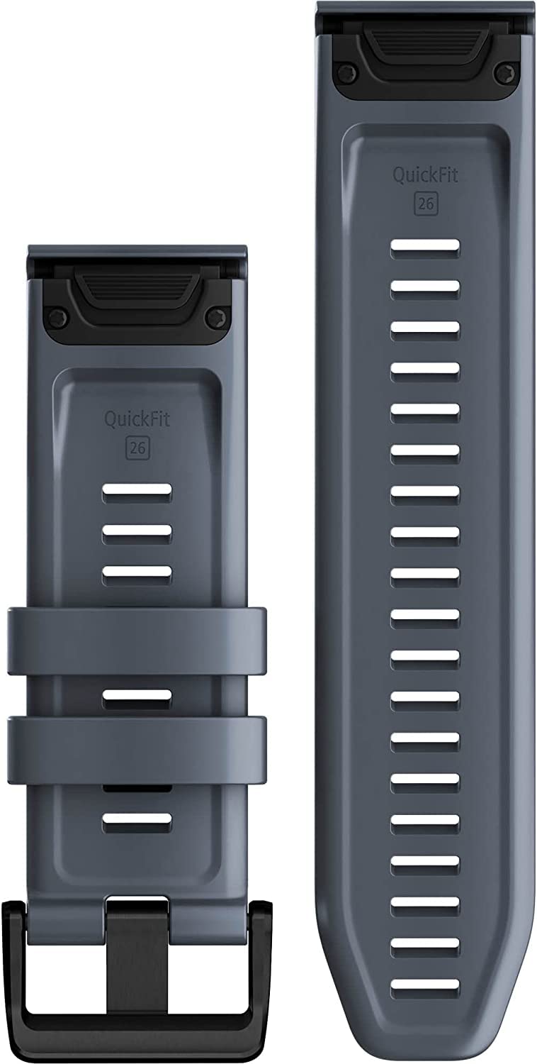 Garmin Quickfit Strap 26mm Fits X Models Fenix Series, Quatix Series, Instinct 2; Epix Pro 51mm, Enduro (2), D2 Mach1 Pro, Descent Mk1/ Mk2/ Mk3i-51mm, Tactix Series Modern Blue