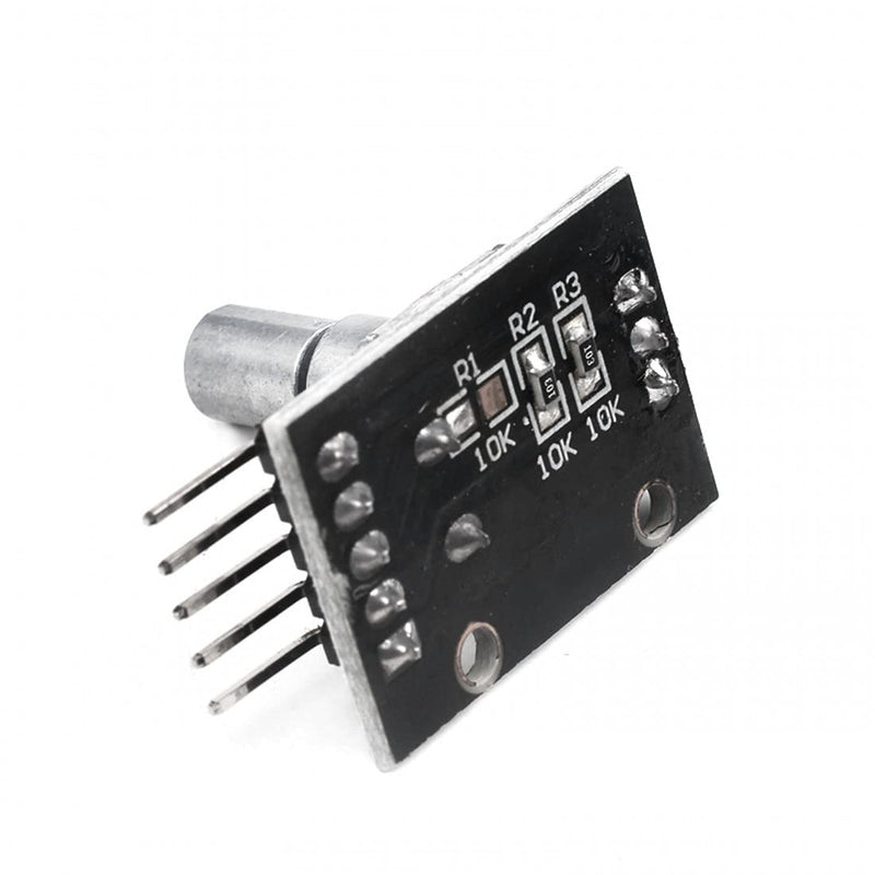 JZK KY-040 Rotary Encoder, 5 Pin 360 Degree Rotary Encoder, Module KY-040 Rotary Encoder, Push Button Switch, Pack of 5