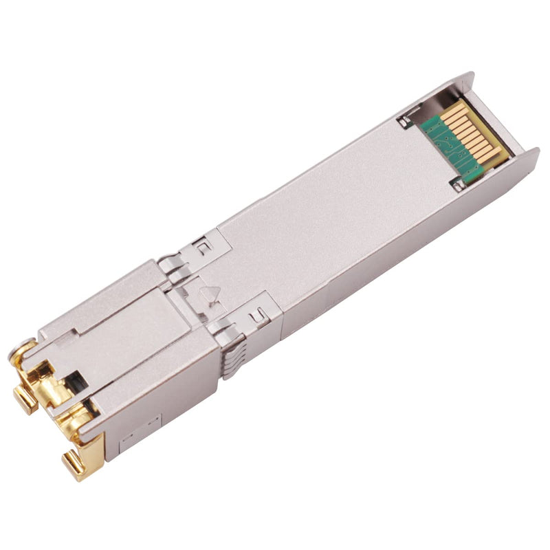 10G SFP+ to RJ45 Copper Modules, 1.25G/2.5G/5G/10GBase-T Ethernet Copper to SFP+ Transceiver Compatible for Intel E10GSFPT(Cat 6a/7 or Better, 30-Meter)