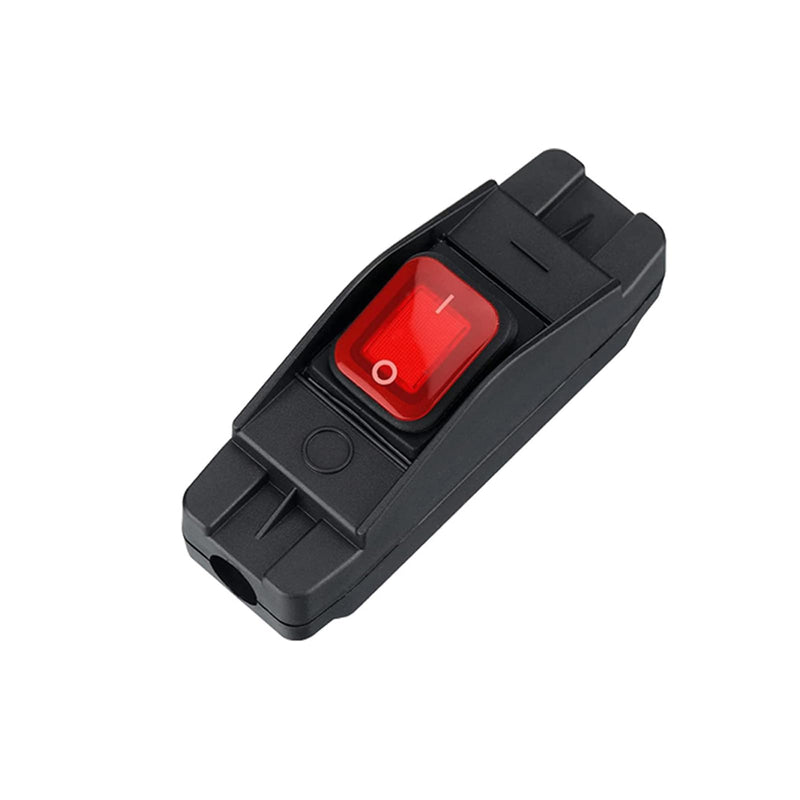 Leloco IP66 Garden Switch Waterproof Cable Switch, 16A 250V Waterproof Switch for Outdoor Use Switch Cable Switch Cord Switch Outdoor Use Waterproof Switch red