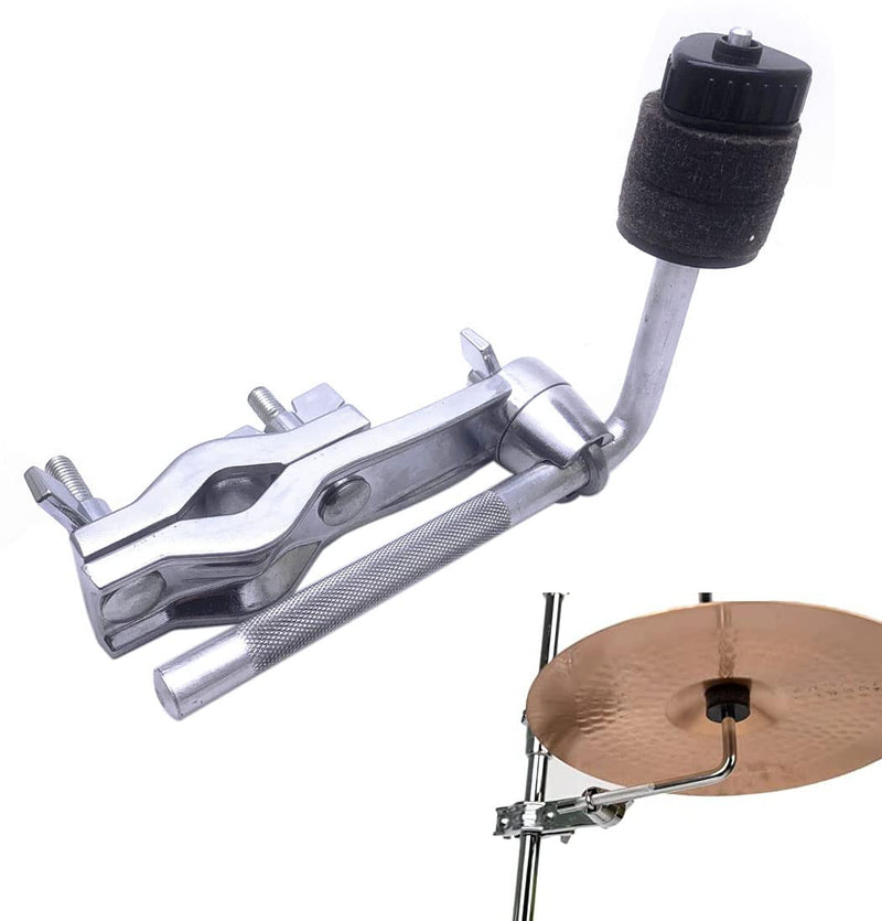 [AUSTRALIA] - Drum Set Mounting Clamp Chrome Cymbal Boom Arm with Clamp Holder Bracket Percussion Instrument Accessories Silver 