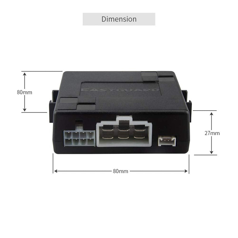 EASYGUARD ES002-P4 Push Engine Start Stop Module keyless go System with Remote Engine Start Optional for Automatic Transmission car only,Need use with Central Lock car Alarm keyless Entry and System