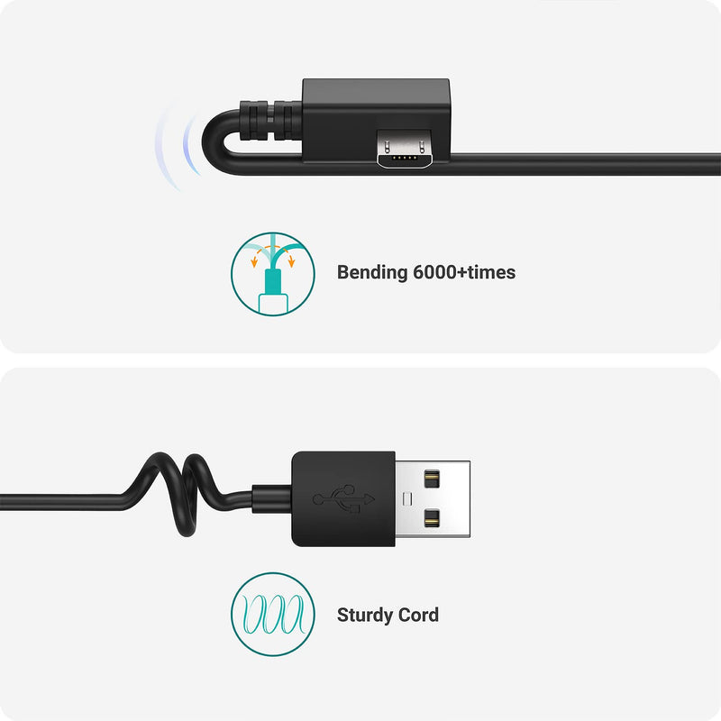 TUSITA Extra Long Power Cable (26ft 8M) - Compatible with Garmin Dash Cam Mini 2, Tandem