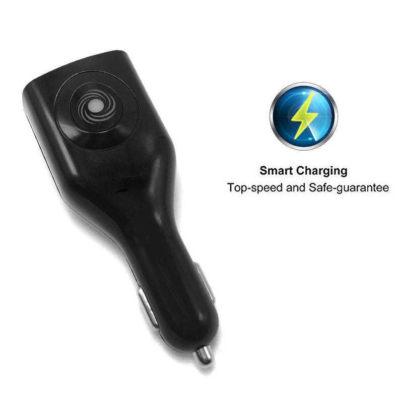 USB Car Charger,NDLBS 2-in-1 Portable Dual USB Car and wall Charger with Foldable Plug Home for iPhone X XR XS MAX 7 8 Plus,iPad Pro Air Mini,Galaxy Note9 S9 S8 Plus,LG Google black gold