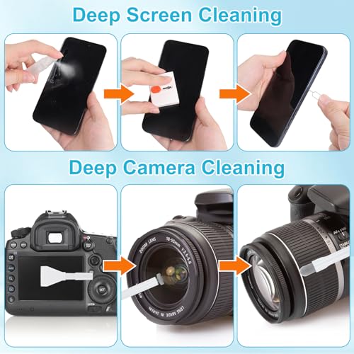 ARVOK Phone and Laptop Cleaning Kit, 32 in 1 Computer Laptop Cleaner Kit, Multi-Function Electronic Cleaner Kit for Earbuds, Cellphones, Keyboard, Screens, Camera Lens, Chargers, Electronics Devices