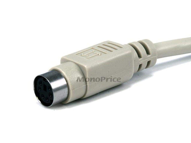 Monoprice PS/2 MDIN-6 Male to Female Cable - 10 Feet - Used as PS/2 Keyboard/Mouse Connector