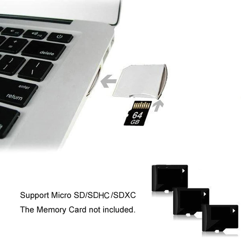 chenyang Micro SD TF to SD Card Kit Mini Adaptor for Extra Storage MacBook Air/Pro/Retina 5PCS