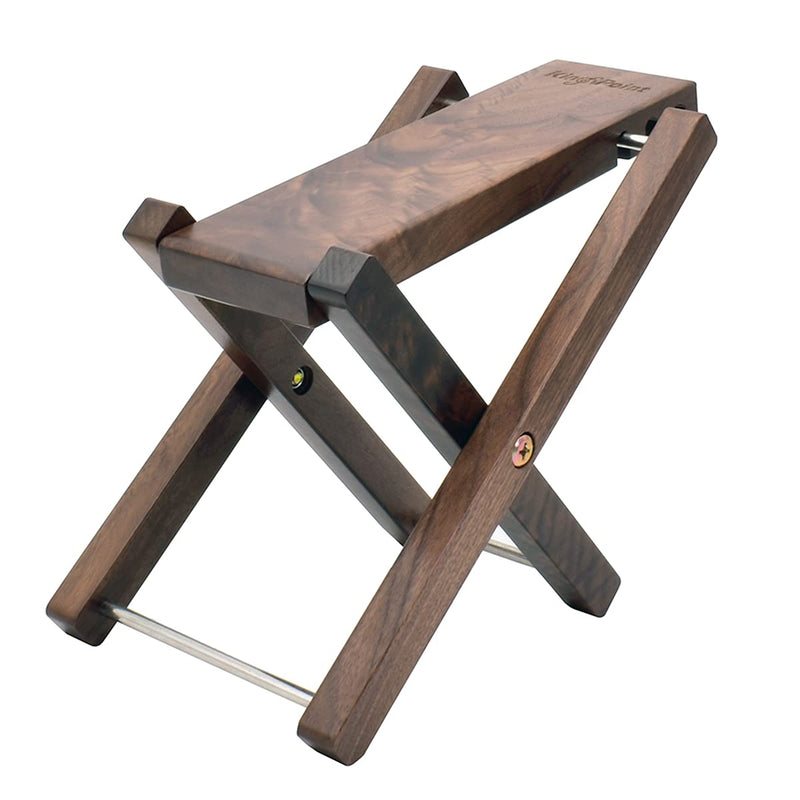 Wood Guitar Footstool, 3-Position Height Adjustable Guitar Foot Rest/Solid Wood Folding Footstool,Pedal Black Walnut (Guitar Pedal Black Walnut) Guitar Pedal Black Walnut