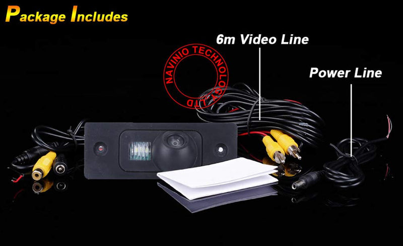 170 Degree Viewing Angle Rear View Back up Camera HD CCD License Plate Light Parking Camera Replacement for Audi TT 8J 2007/Porsche Cayenne 9PA 2003-2010(NO.DC604) NO.DC604 size=84mmx32mm