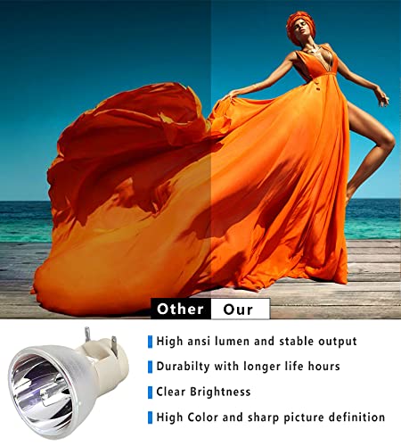 5J.JEE05.001 5J.J7L05.001 W1070 Projector Bare Lamp Bulb for Benq HT2050 HT3050 HT2150ST HT4050 HT2050A W1080st HT1075 HT1085st MX720 MH530FHD MH535FHD OPTOMA HD50 HD28D X402 W402 Acer P1510 H6520BD