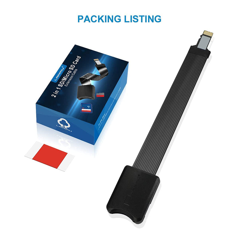 LANMU 2 in 1 Micro SD to SD/Micro SD Card Extension Cable Extender Adapter Compatible with Ender 3/Pro/3 V2 ,Ender 5/Pro/Plus, CR-10S and More 3D Printers(5.9in/15cm)