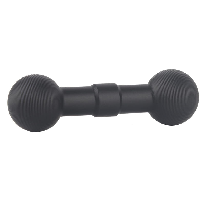17mm to 17mm Double Ball Extender Bar Mount for GPS Cell Phone Action Camera on Motocycle Vehicles, Corrugated Ball Anti-Slip Design, 58mm Long