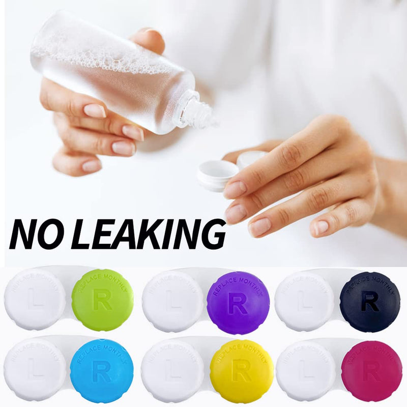 Cases for Contact Lens, Travel Daily Use 3 Pack Navy Blue