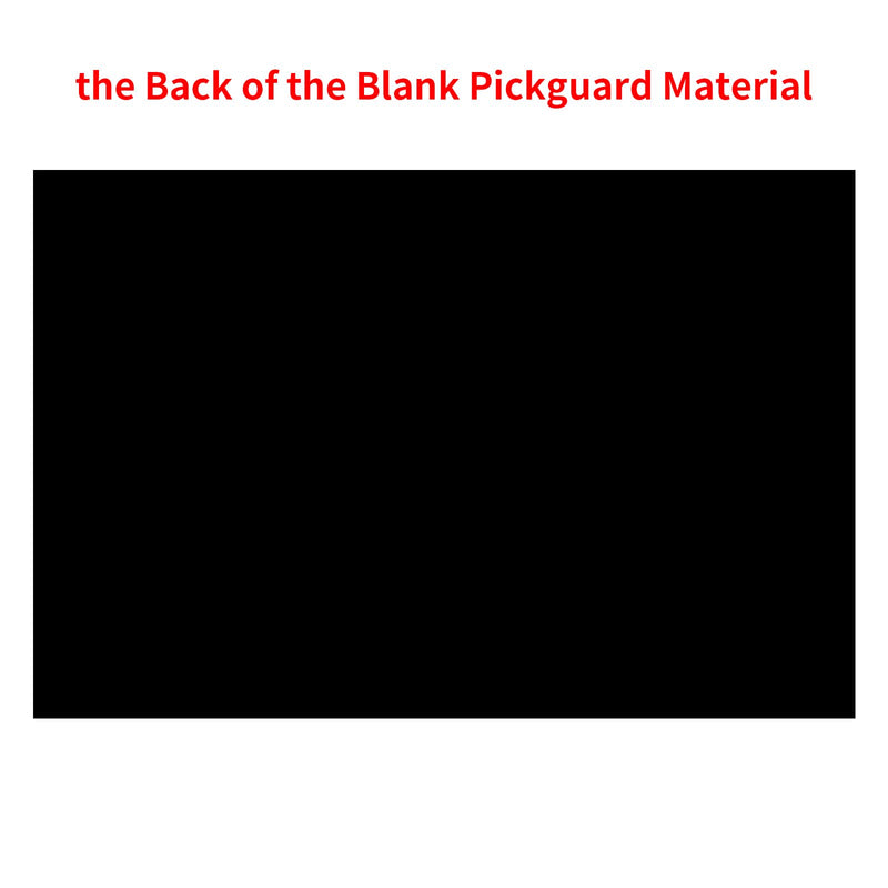 Banworks 17.13x11.42 Inch 1 Ply Blank Guitar Pickguard Bass Scratch Plate DIY Guitar Pickguard Backplate Blank Pickguard Material Sheet for Electric/Acoustic Guitar Bass JT/HBMP-01 Matt Black