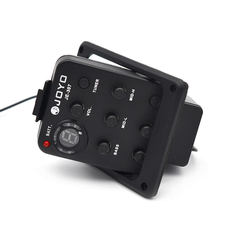 JOYO JE-307 5-Band EQ Equalizer Acoustic Guitar Piezo Pickup Preamp Tuner System with LCD Display