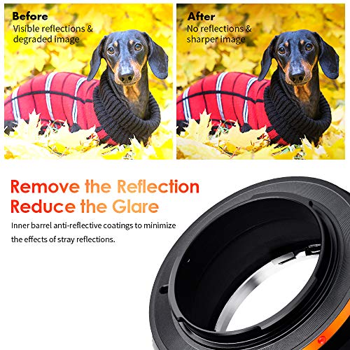 K&F Concept MD to FX Lens Mount Adapter with Matting Varnish Design, Fits for Fuji XT2 XT20 XE3 XT1 X-T2