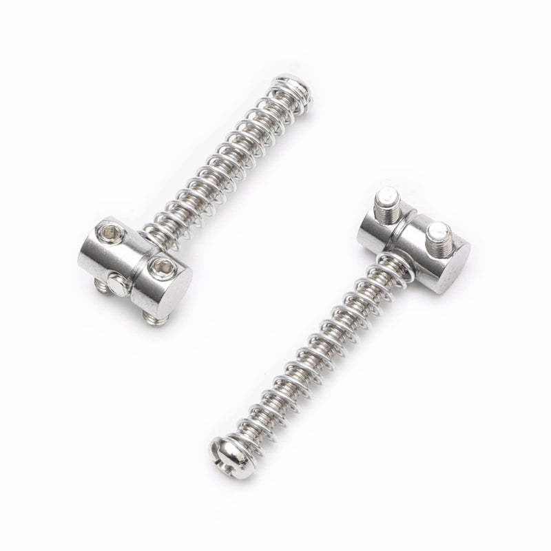 [AUSTRALIA] - Zinc Alloy Bridge Saddles Bass Compensated Saddles for 6 Tone Tele Bass Electric Guitar (12 Pack, Silver) 