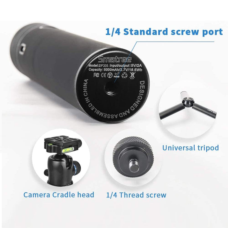 [AUSTRALIA] - Smatree Portable Osmo Pocket 2 Battery Grip,Power Stick,5000mAh Extension Rod Power Bank Compatible with DJI Osmo Pocket 2 & DJI Osmo Pocket 1 (Not fit with Pocket 3!) 