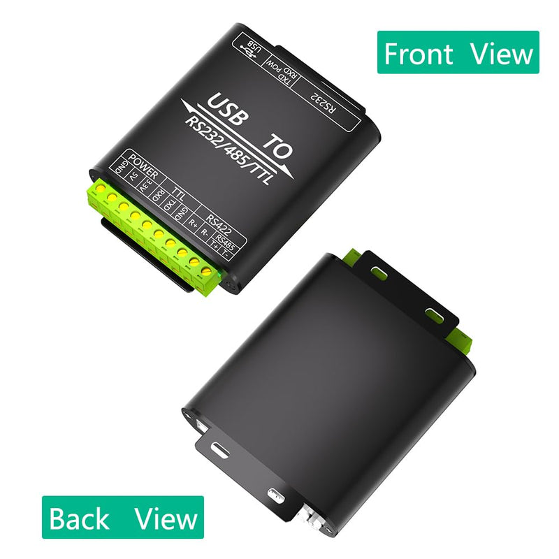 Mustpoint USB to RS232/485/422/TTL Converter with CP2102 Chip, Industrial Isolated USB Adapter with Multiple Protection, Support Multi Devices and Android, Windows 11/10 / 8.1/8 / 7, Etc Multi System