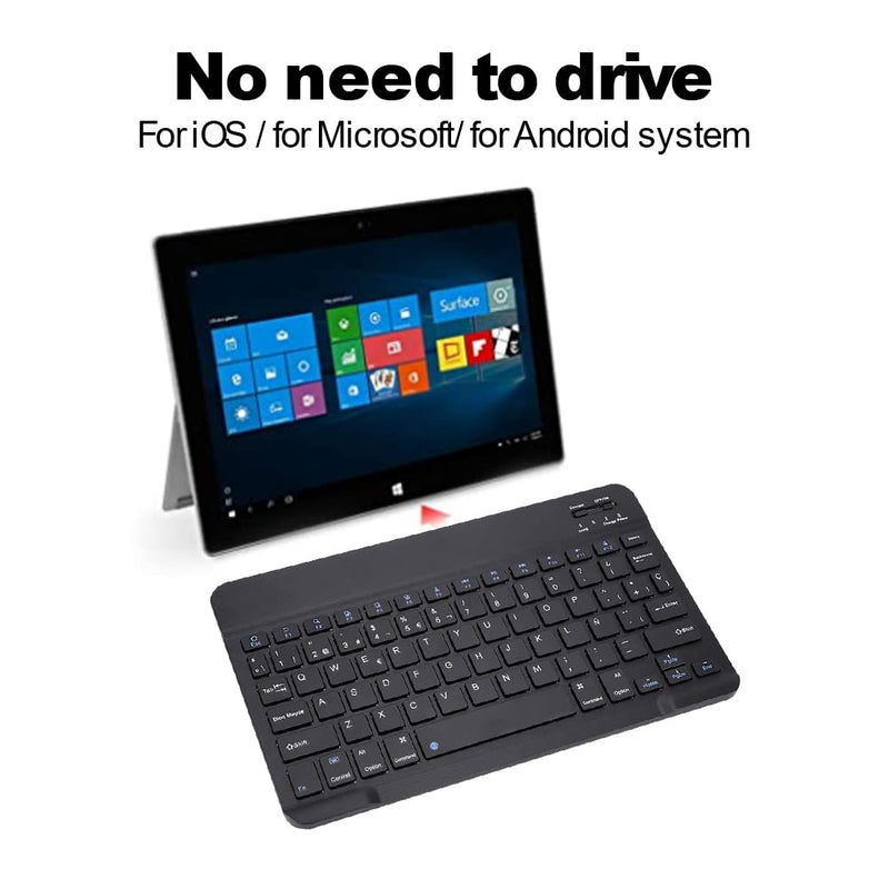 78Key Spanish Wireless Keyboard,Multifunctional Ultra Slim Spanish Wireless Bluetooth Keyboard,Mini Portable Wireless Bluetooth 3.0 Spanish Keyboard Touchpad,for iOS/Microsoft/Android