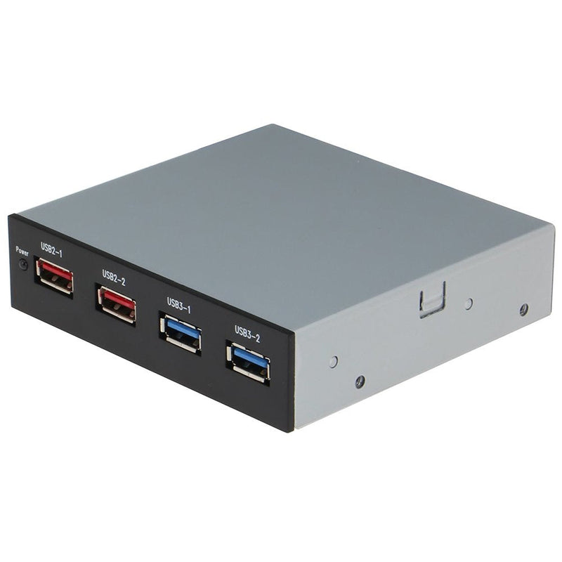 SEDNA - USB 3.0 2 Ports + USB BC 1.2 Charging 2 Ports - Floppy Bay Front Panel for Desktop PC